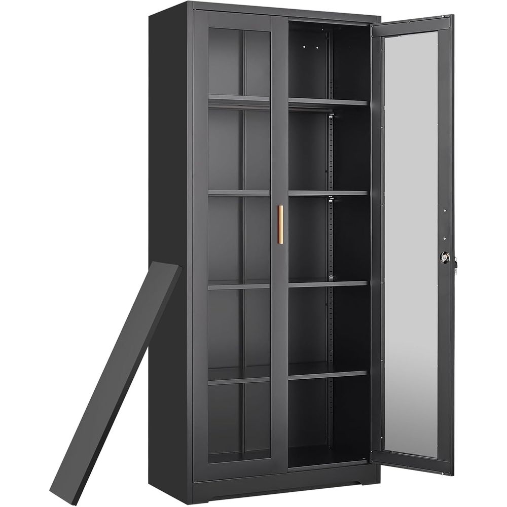 Curio Display Cabinet with Gla - Storage recension och pris