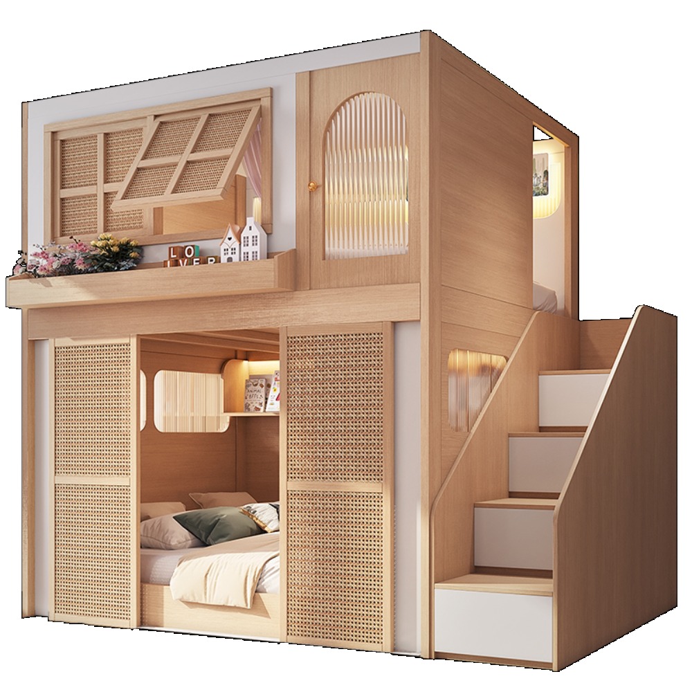 Bunk Bed with Separate Privacy - Bunk Bed With Stairs And Slide recension och pris