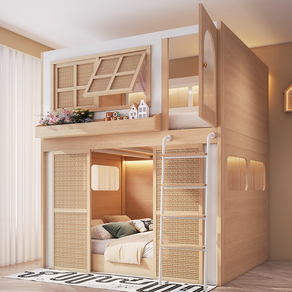 Bunk Bed with Separate Privacy - Bunk Bed With Stairs And Slide recension och pris