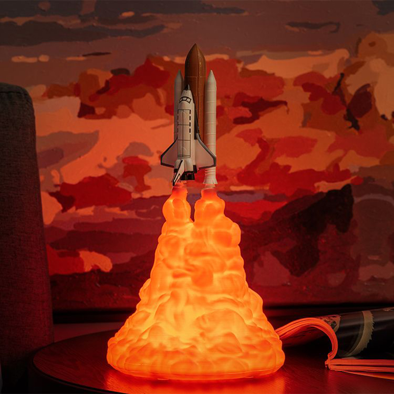 USB Rechargeable Space Shuttle - Floating Nightstand With Led Light recension och pris