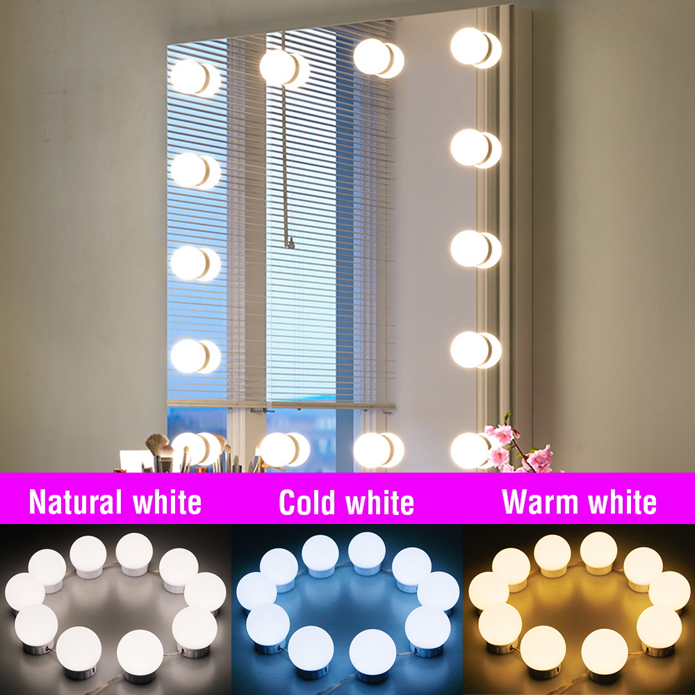 USB LED Vanity Mirror Lights D - Dressing Table Vanity With Lighted Mirror recension och pris